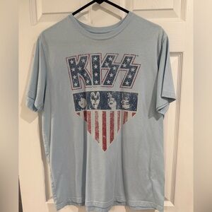 KISS Light Blue  T-Shirt